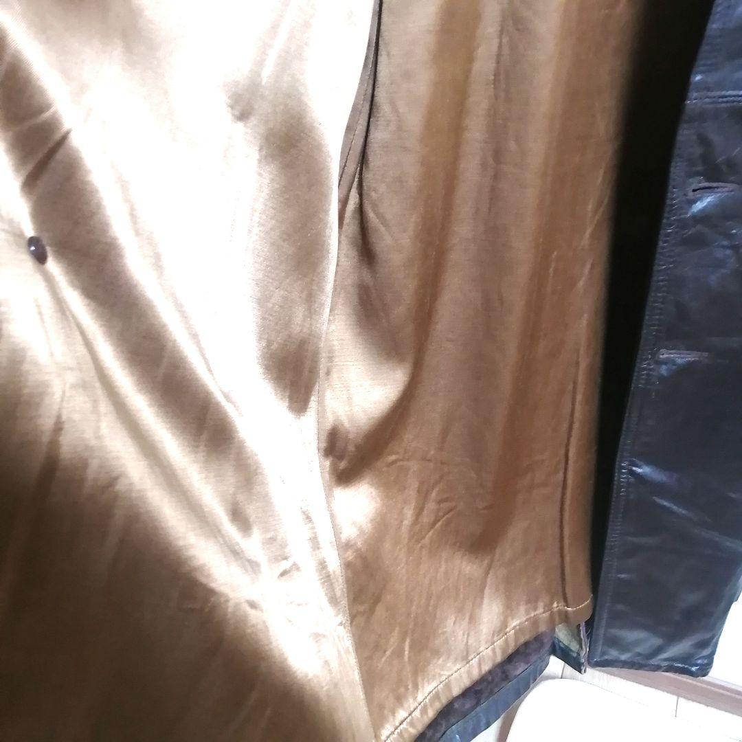 70s カウレザーコート USA製 ウエスタン ヒッピー ロングコート - メルカリ