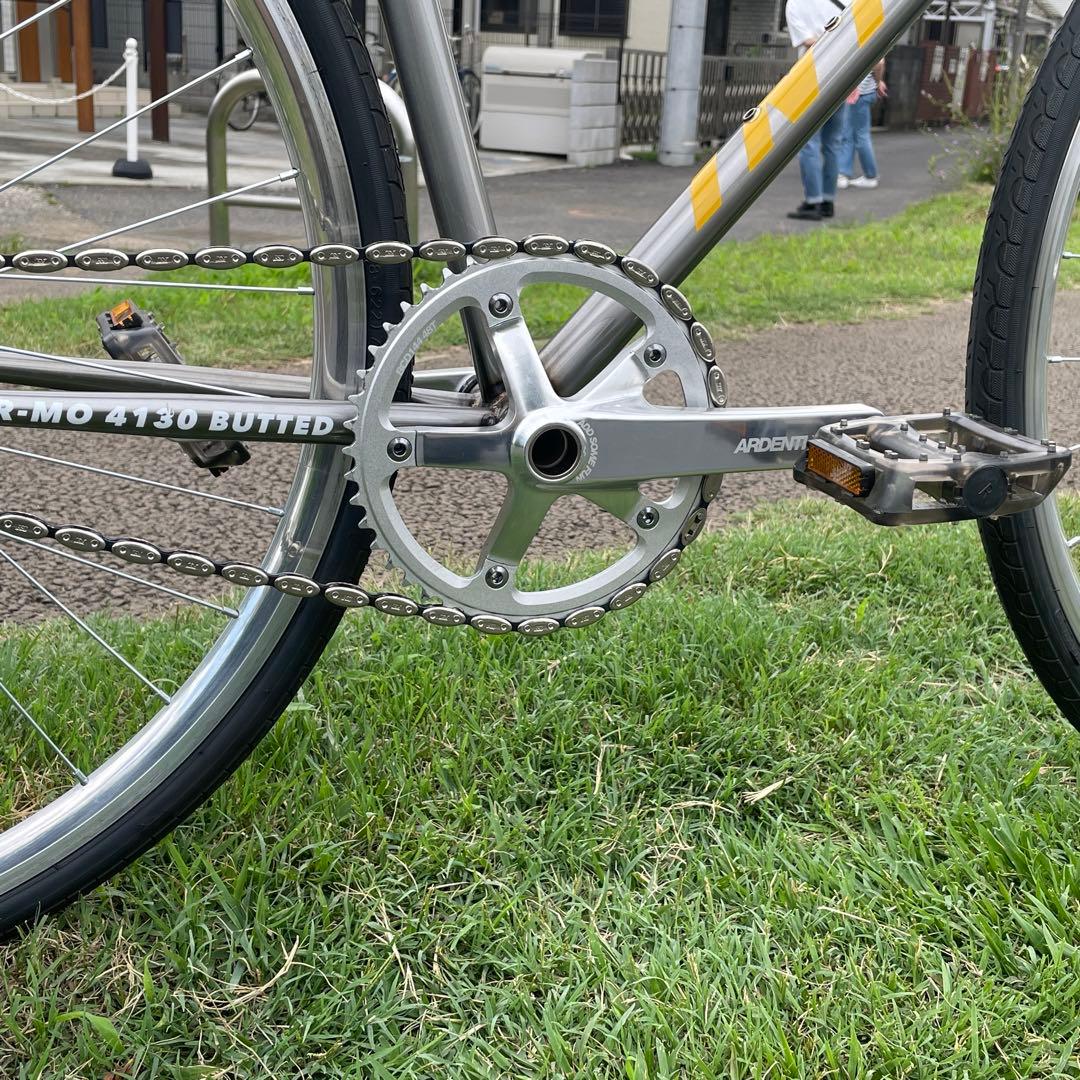 完成車】INTRO7 クロモリフレーム ローカラー シングルギア ピスト