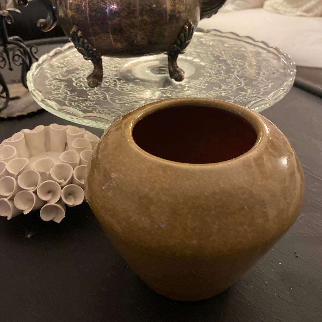 ZARA home 陶器製ブラウン花瓶 - メルカリ