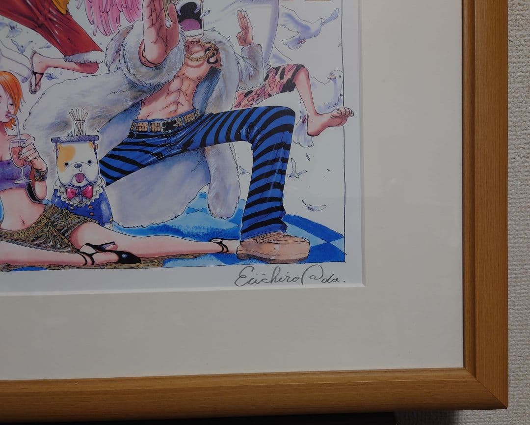 ワンピース 複製原画 尾田先生直筆サイン入り 限定100枚 シリアルNO