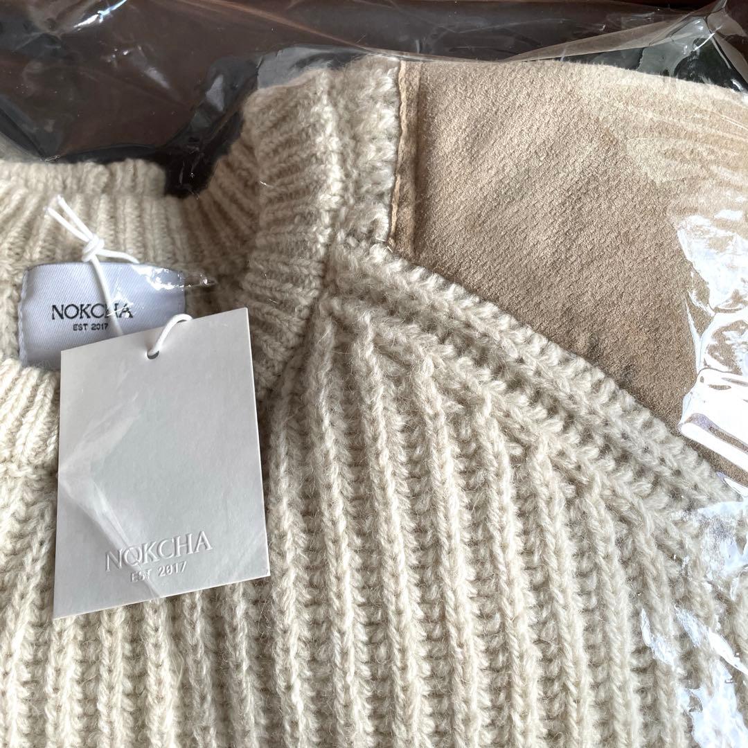 新品タグ付】NOKCHA vintage like accent knit - メルカリ