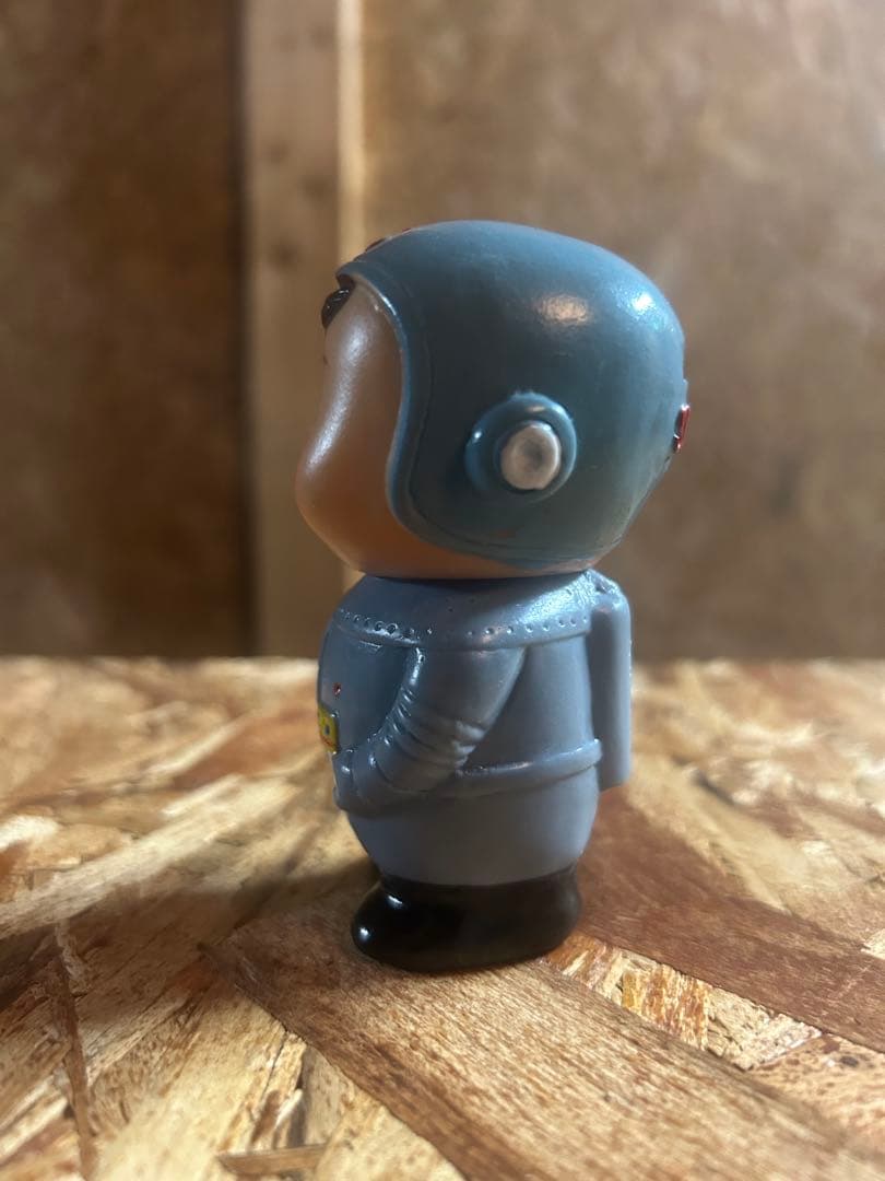 W/激レア　昭和レトロ　滋賀銀行　当時物　ソフビ　しがちゃん　貯金箱　宇宙服 ⑤