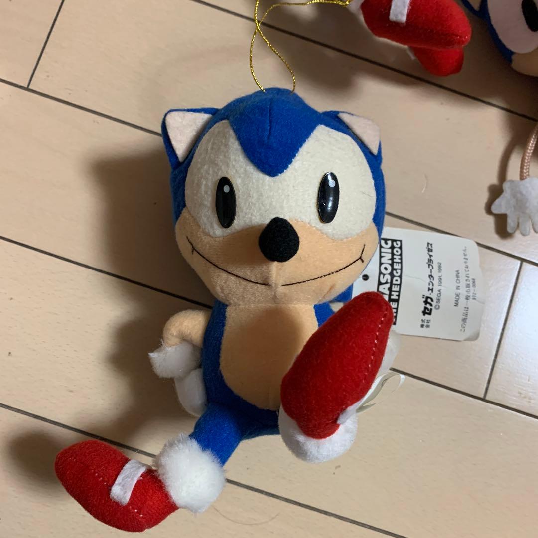 1991年SEGA ソニック・ザ・ヘッジホッグ ぬいぐるみ 4個セット - メルカリ