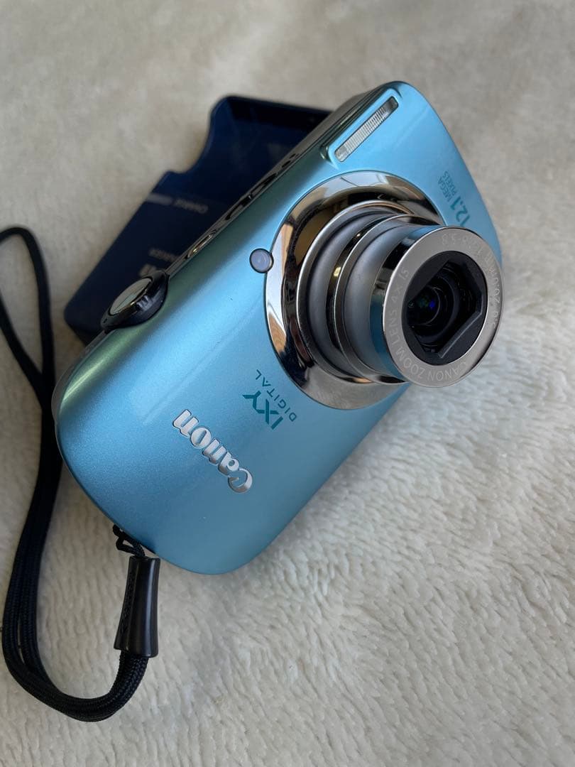 Canon IXY 510IS ブルー オールドカメラ オールドコンデジ - メルカリ