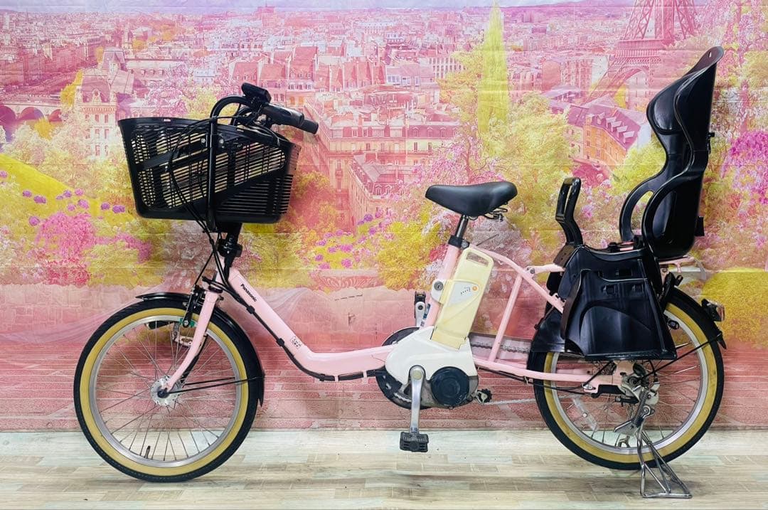 ZK3509 「大容量13.2Ah」電動自転車パナソニック 子供乗せ 20インチ