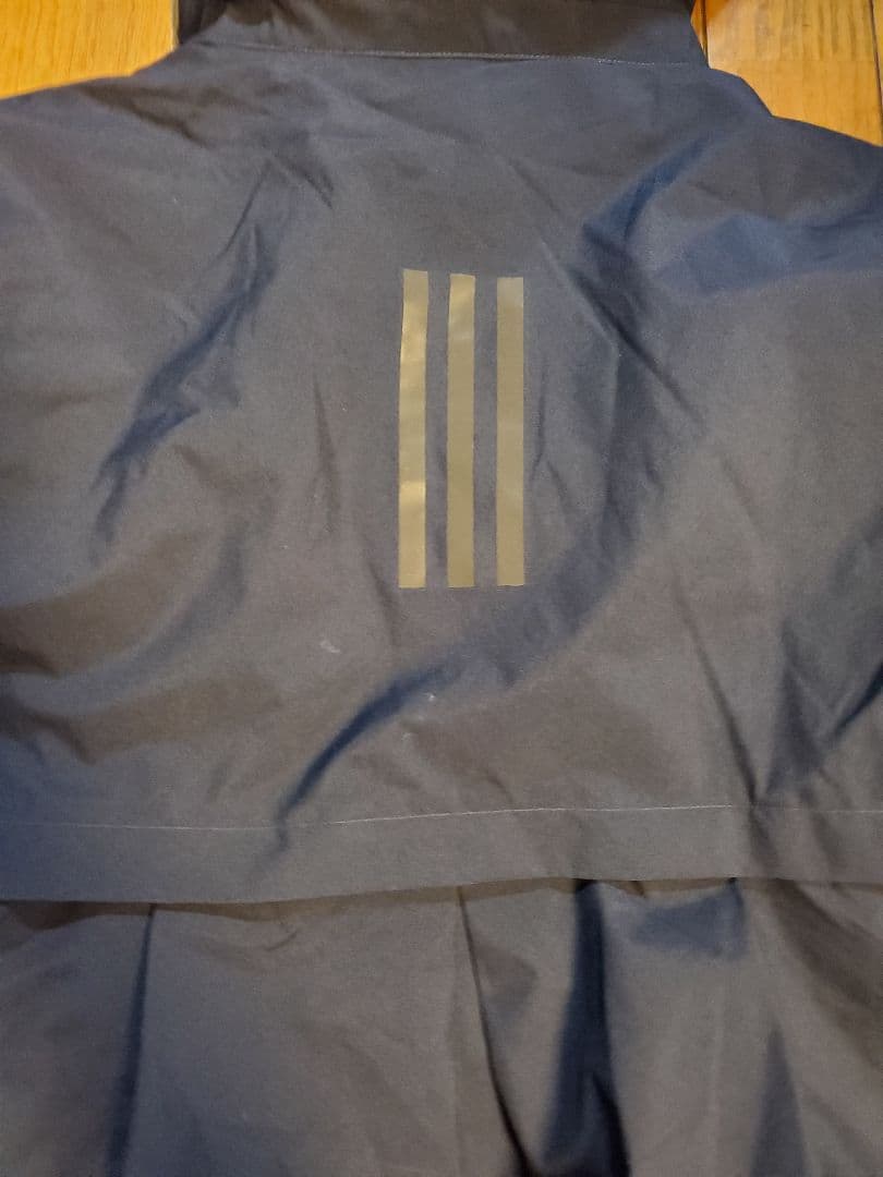 新品未使用タグつき】adidas ネイビー フード付きロングコート 防水