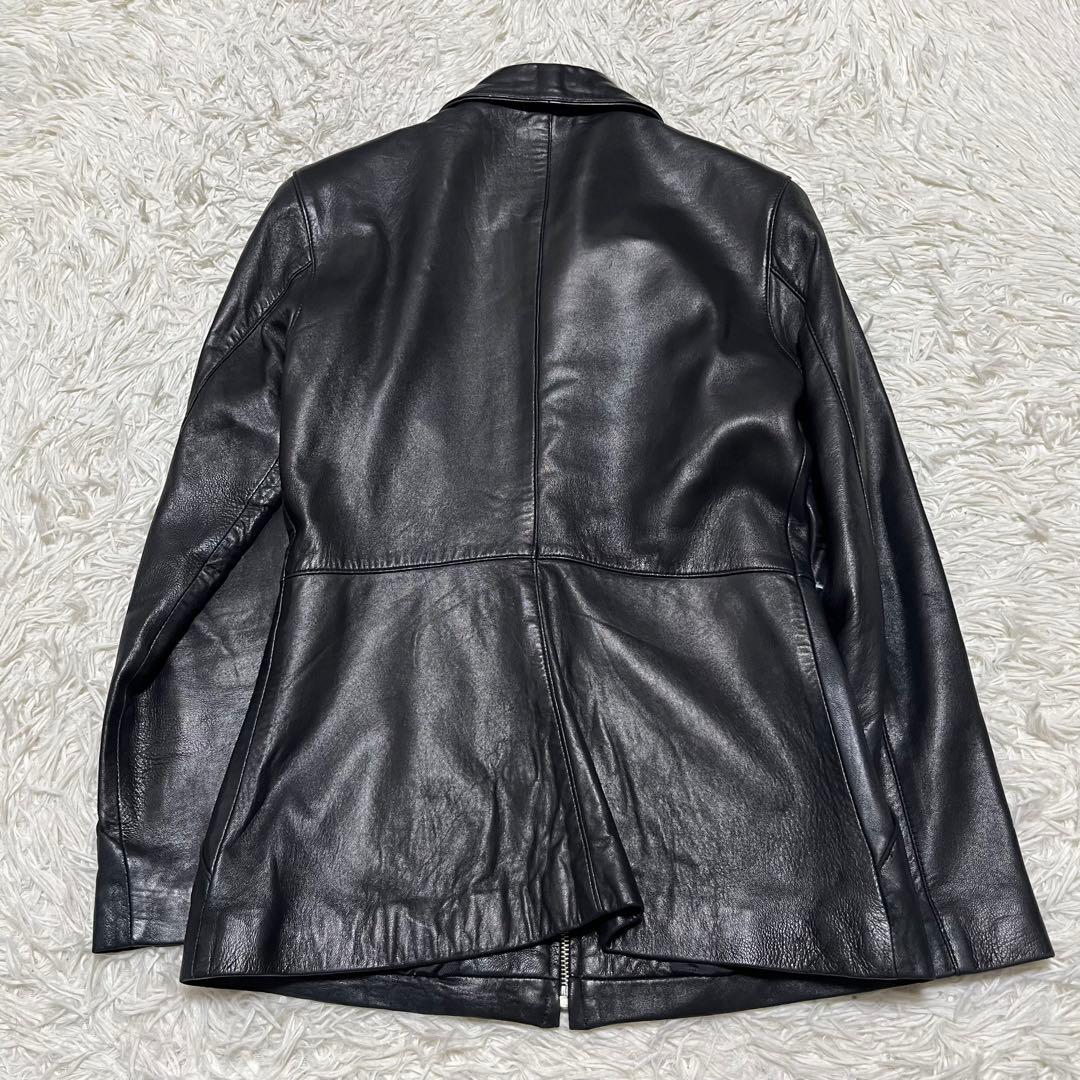 美品 バーニーズニューヨーク ラムレザー 羊革 レザージャケット