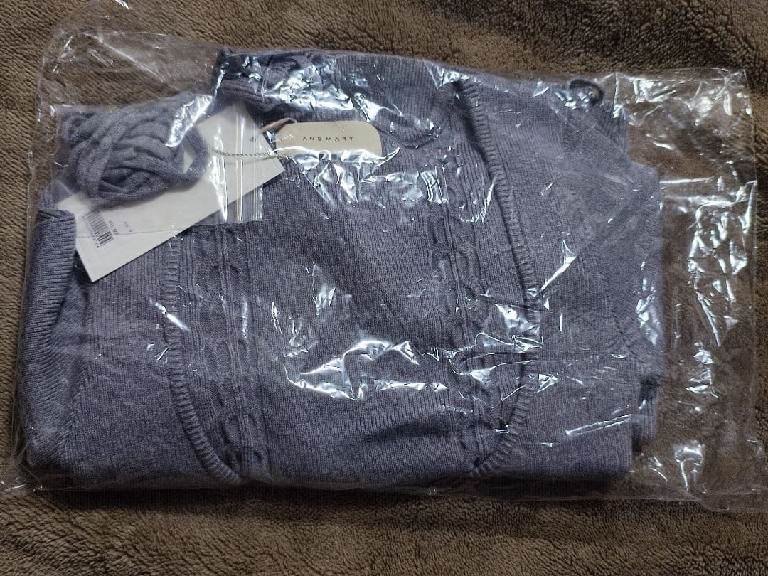 andmary Sharon ribbon tops gray - メルカリ