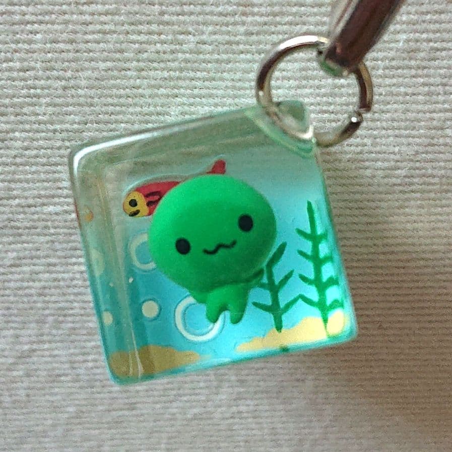 まりもこちゃん ストラップ根付 サンエックス 北海道限定 まりも根付