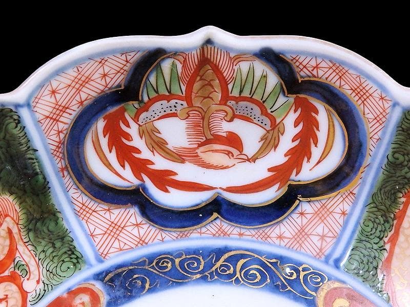 大聖寺伊万里 金襴手 団龍紋に鳳凰の図 膾皿 N514AS-CVq - メルカリ
