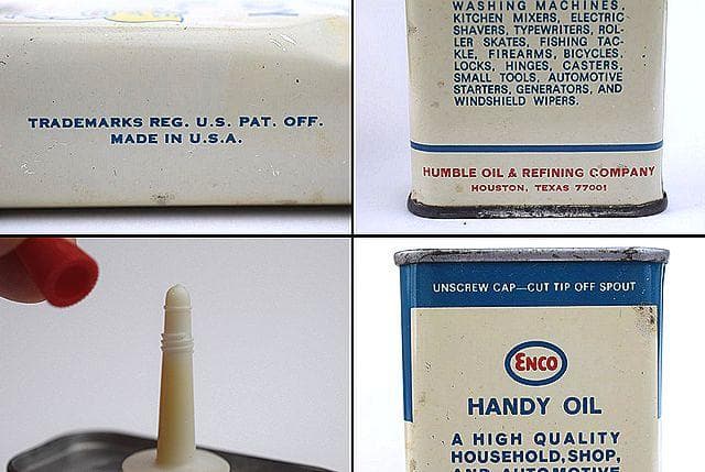 デッド！ 1950’s ENCO エンコ オイルドロップ ビンテージ オイル缶