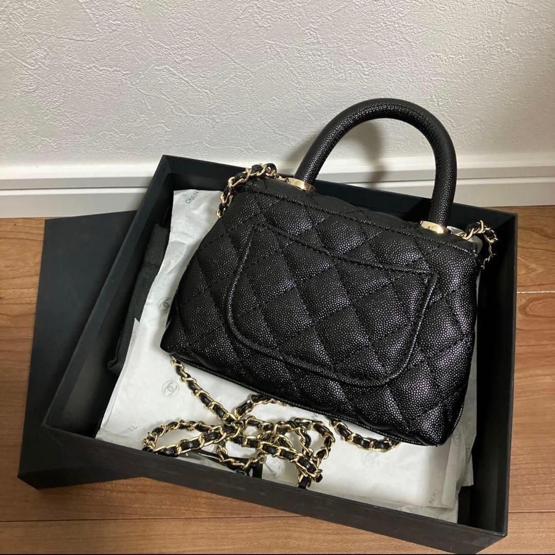 ハンドルキルティングミニショルダーバッグ ブラック - メルカリ