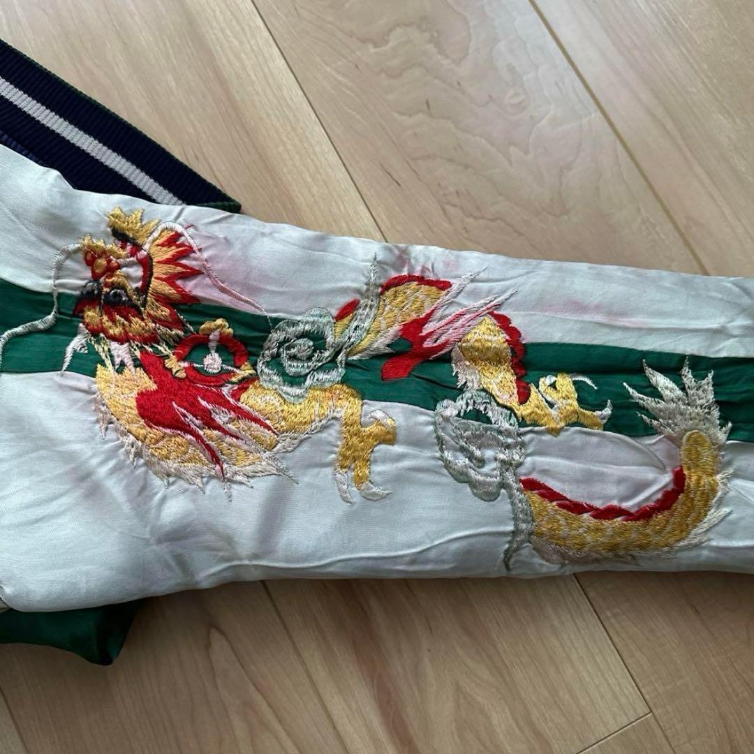 スカジャン 龍 戦艦 国旗 別珍 サテン 50s 紺 緑 黒 - メルカリ