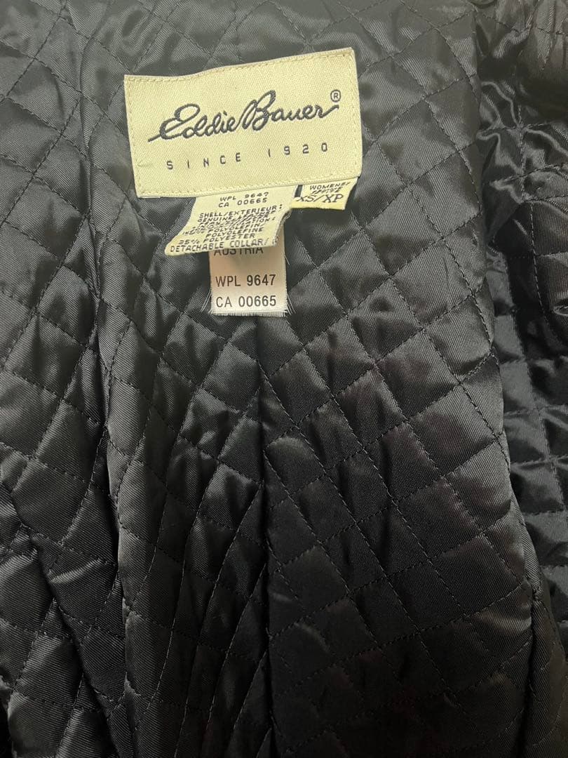 00s Eddie Bauer ジップアップレザージャケット 本革 - メルカリ