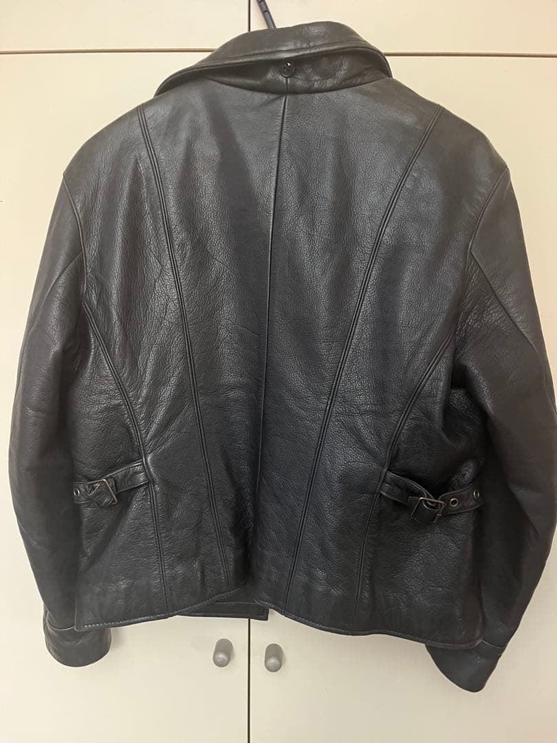00s Eddie Bauer ジップアップレザージャケット 本革 - メルカリ