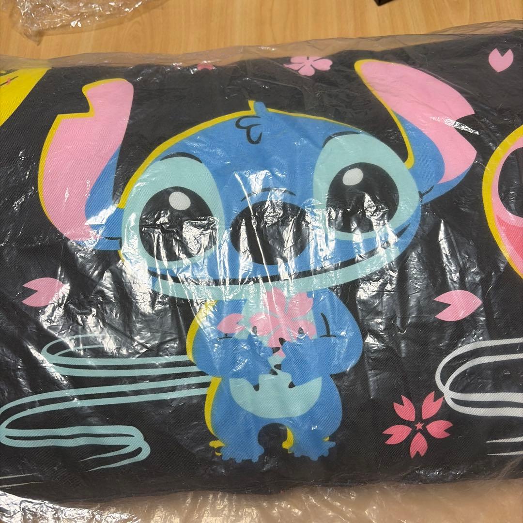 スティッチ クッション　ハート型クッション　ロングピロークッション　２点セット