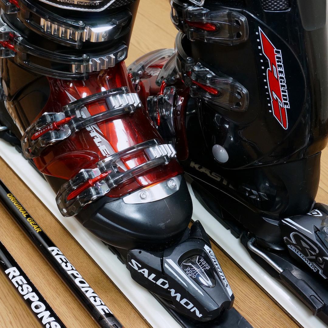 メンテ済 160cm 靴27～27.5cm SALOMON スキーセット