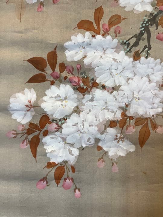 日本画家 杉山苔径 大正時期花鳥画美術品 古美術 骨董 江戸 日本骨董