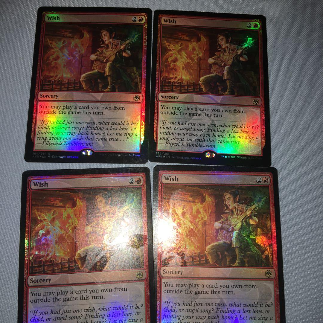mtg wish 願い　4枚セット　プロモ　アンパサンド　ampersand