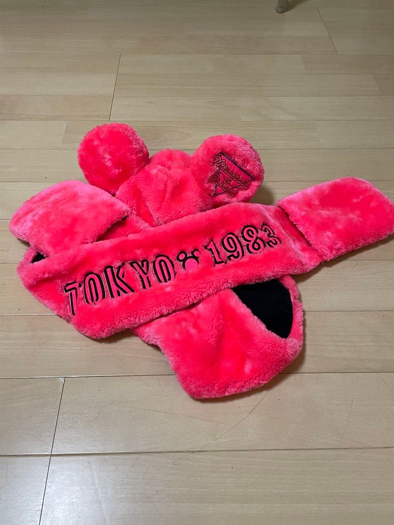 ディズニー35周年 ファンキャップ 手袋付き帽子 マフラー付き帽子