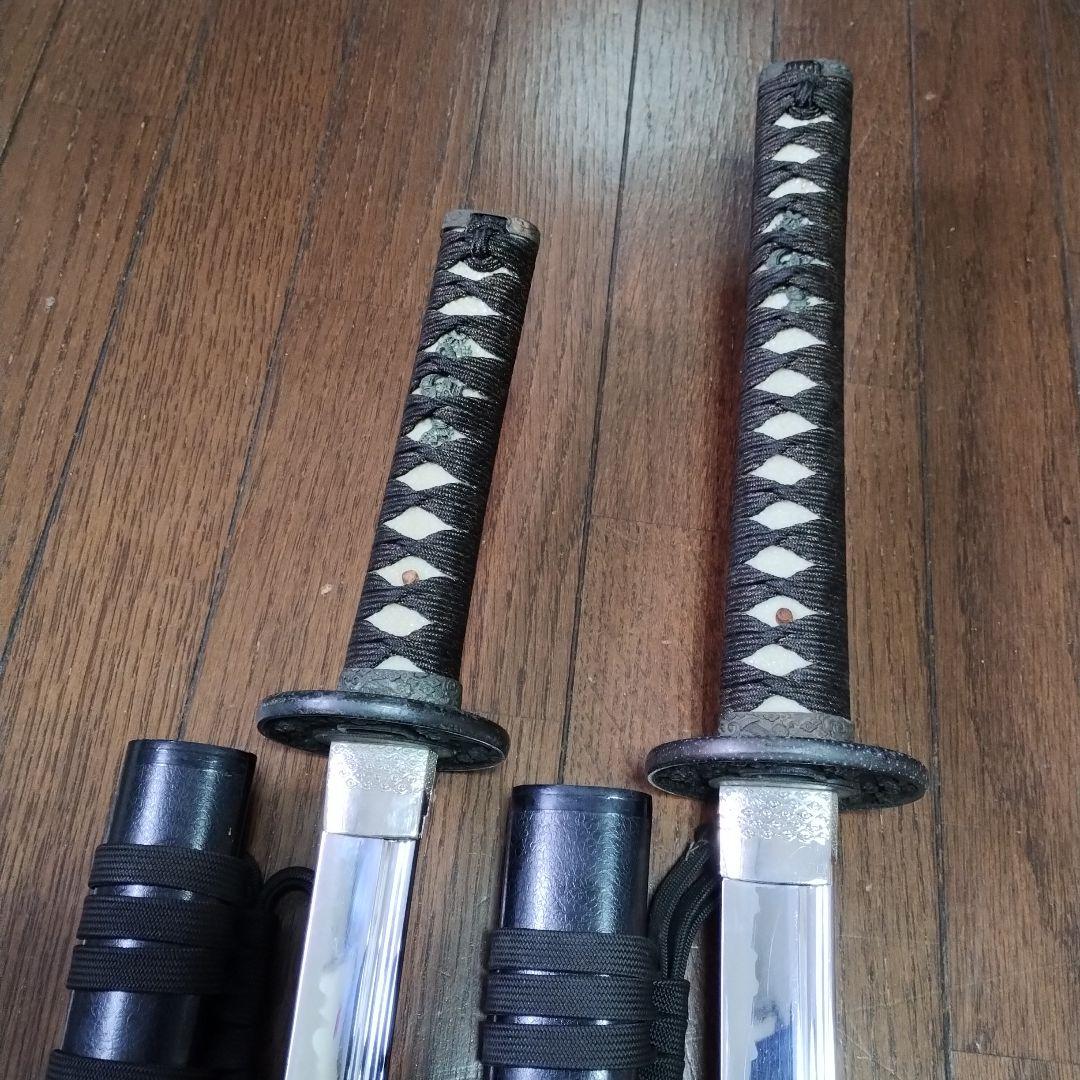 日本刀 2本セット ステンレス鋼 アニメ コスプレ 模造刀