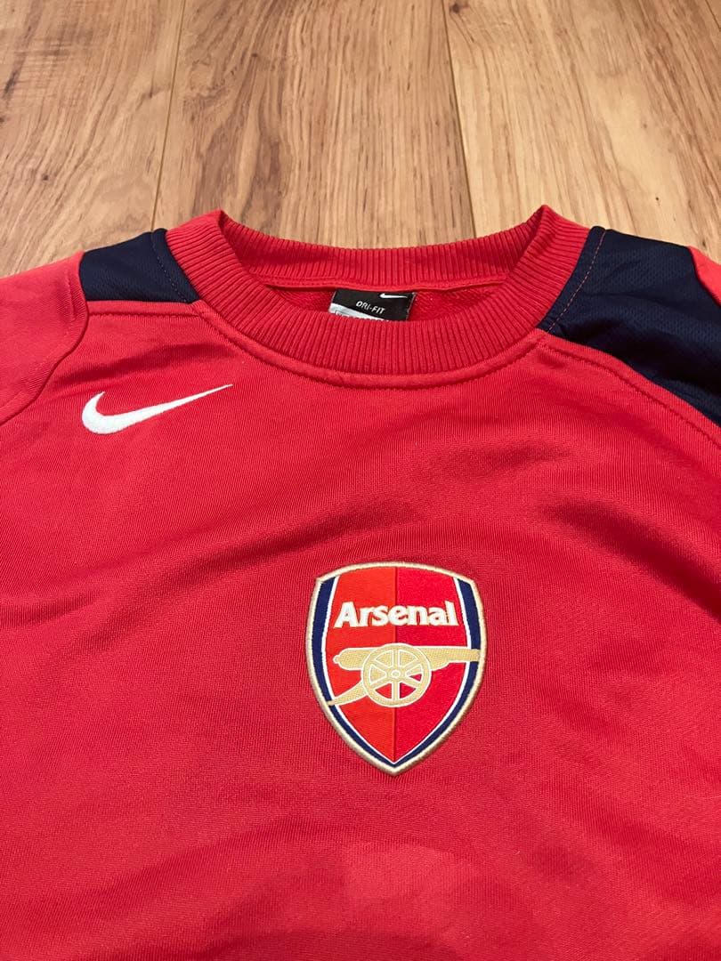 アーセナル Nike トレーニングスウェット 赤 古着 ナイキ ドリルトップ