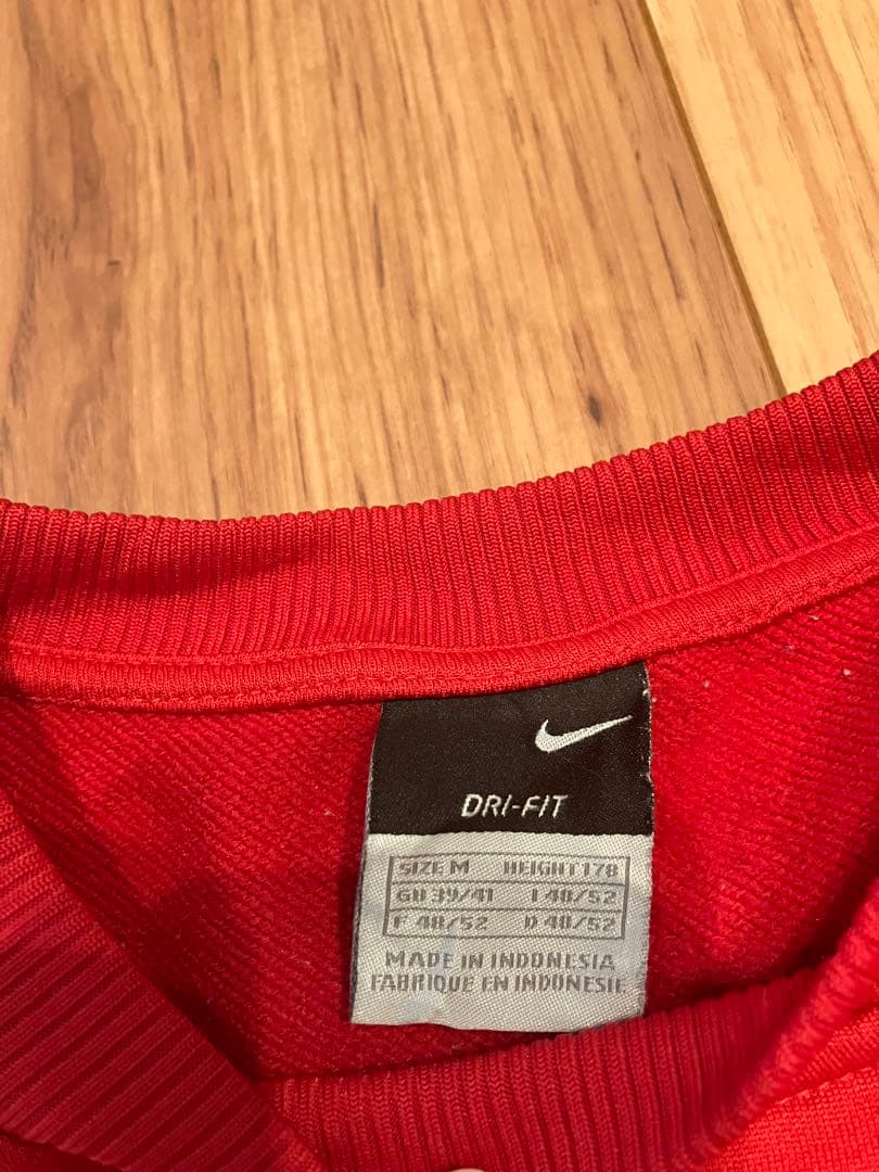 アーセナル Nike トレーニングスウェット 赤 古着 ナイキ ドリルトップ