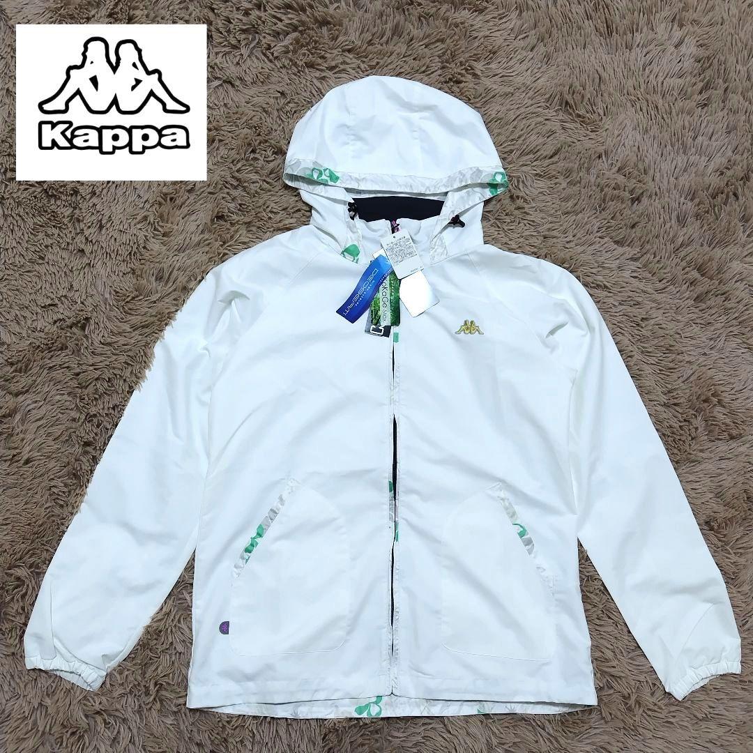 新品未使用 カッパゴルフ ブルゾン パーカー ボタニカル 白 レディース