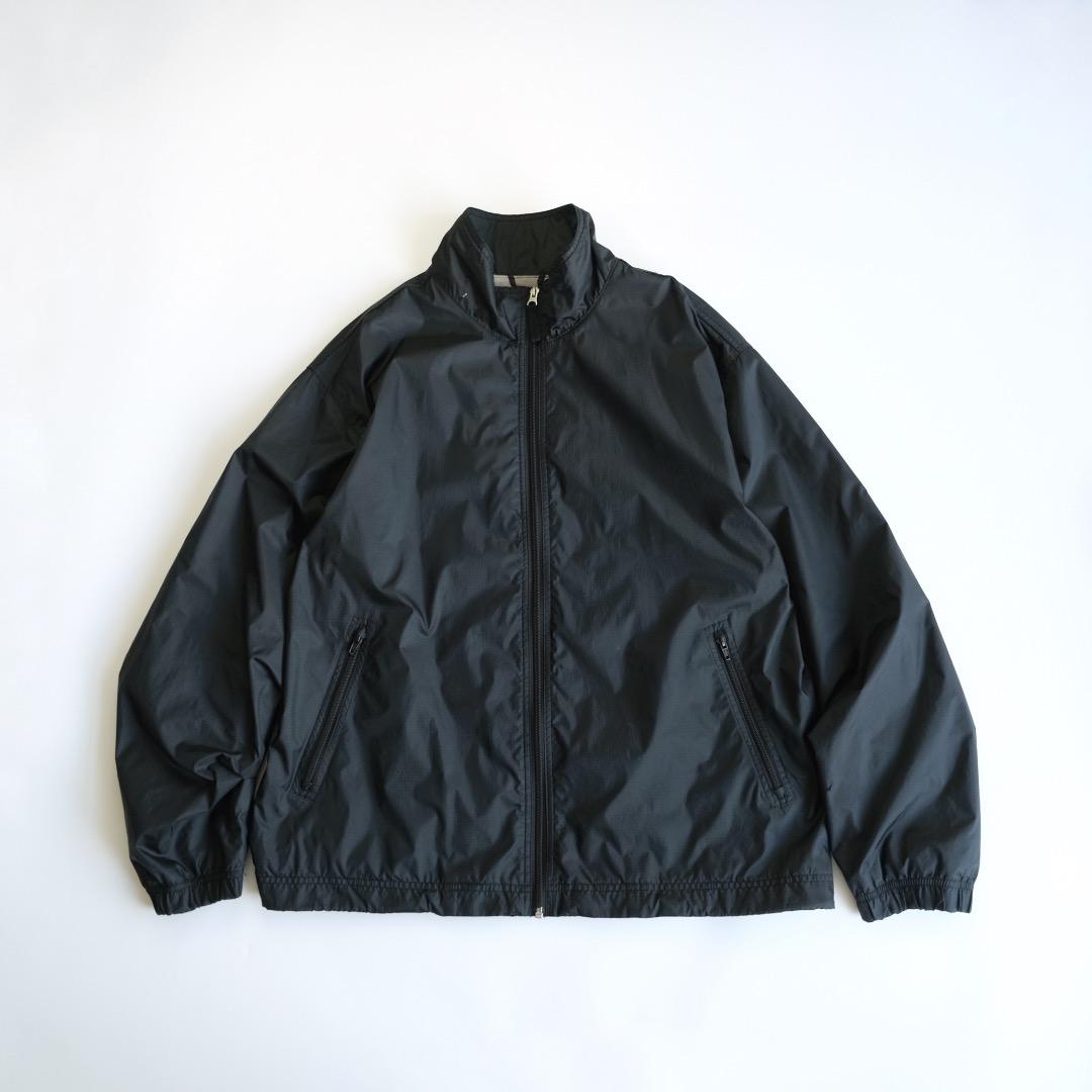 OLD GAP ギャップ 00s ジップアップナイロンジャケット 黒ゆるだぼ古着