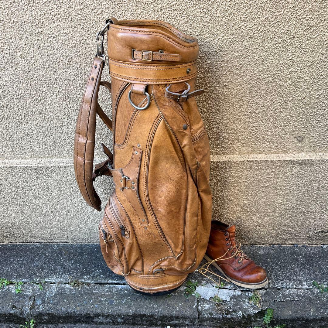 レア　burton バートン　キャディバッグ　レザー　ヴィンテージ　アメリカ製 レア burton バートン キャディバッグ レザー ヴィンテージ アメリカ製