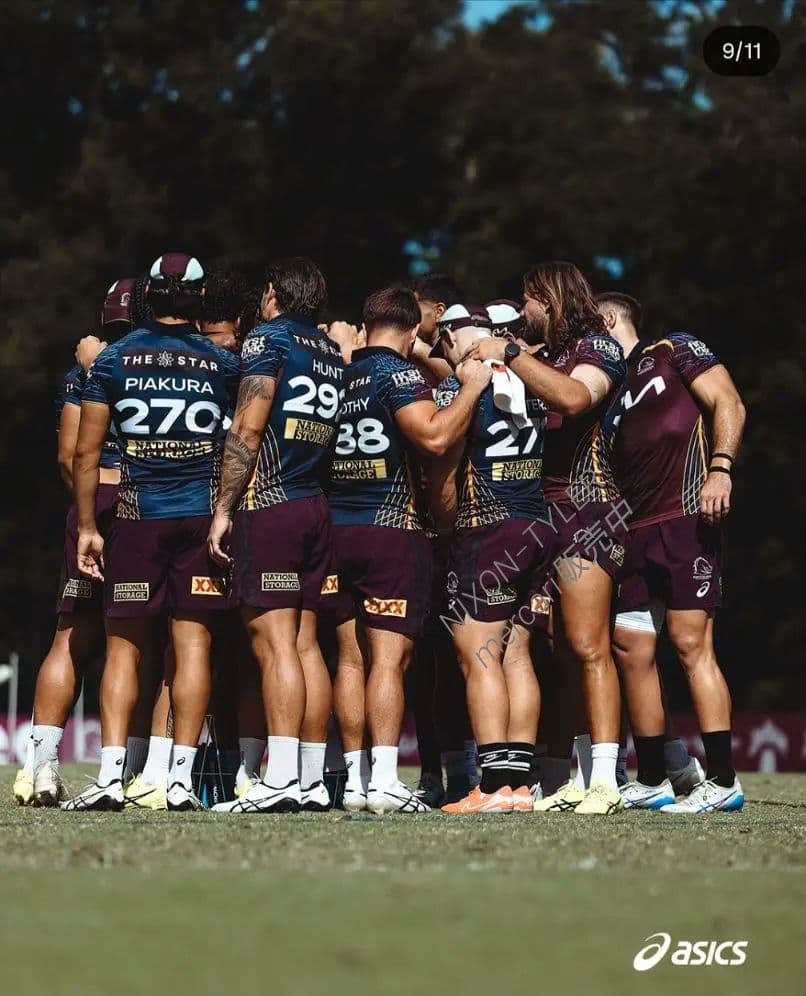 海外Lサイズ】NRL ブリスベン・ブロンコス 2025キャプテンズラン