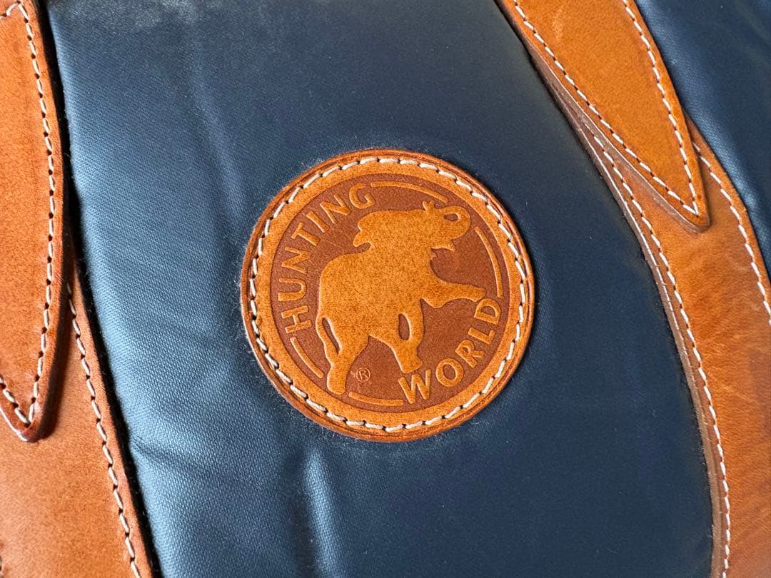 HUNTING WORLD ボストンバッグ ネイビー 2way バチュークロス - メルカリ