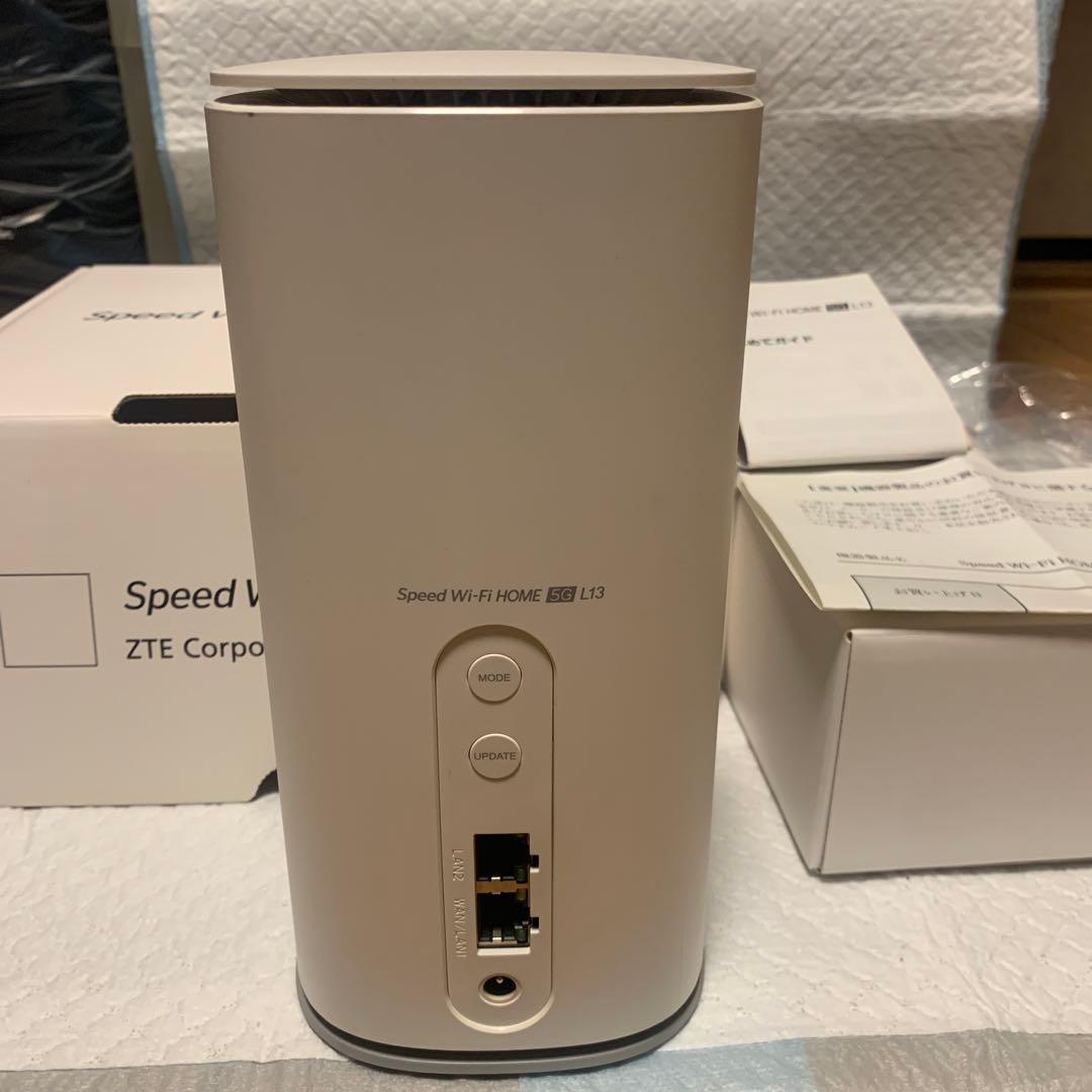 ZTE Speed Wi-Fi HOME 5G L13 ホワイト - メルカリ