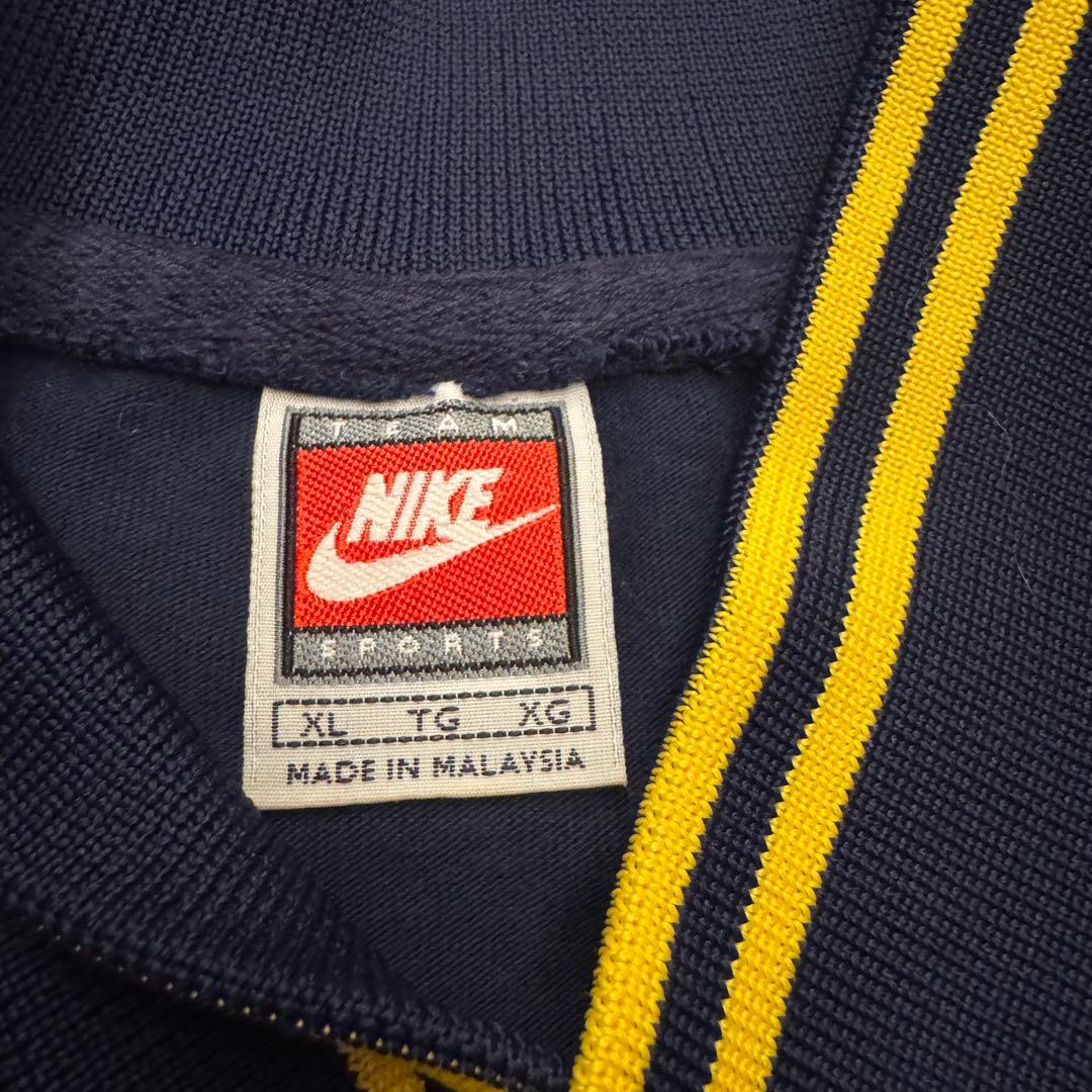 90sNIKE ナイキ ミシガン大学 ゲームシャツ シューティングシャツXL紺