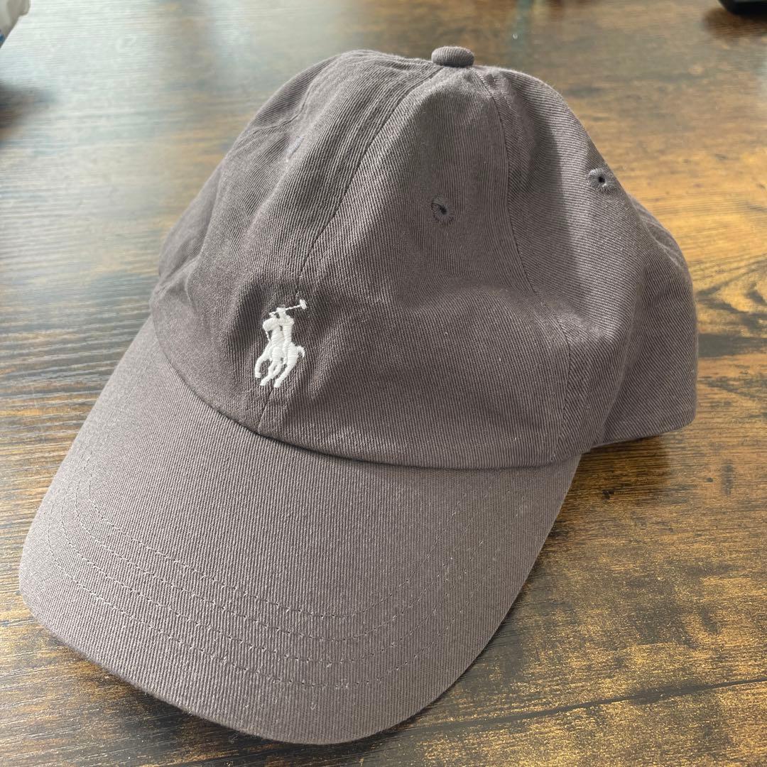 ポロラルフローレン キャップ チャコールグレー - メルカリ