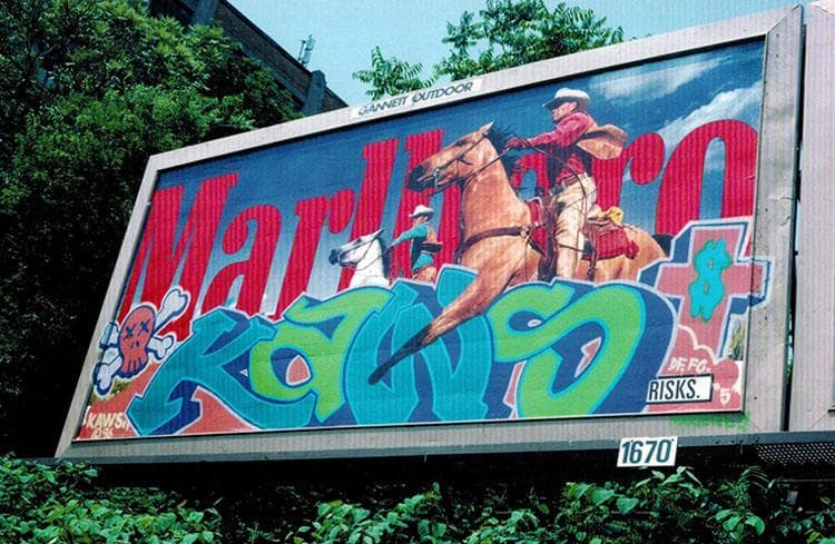 限定マット額装品/カウズ UNTITLED(MARLBORO2)1996