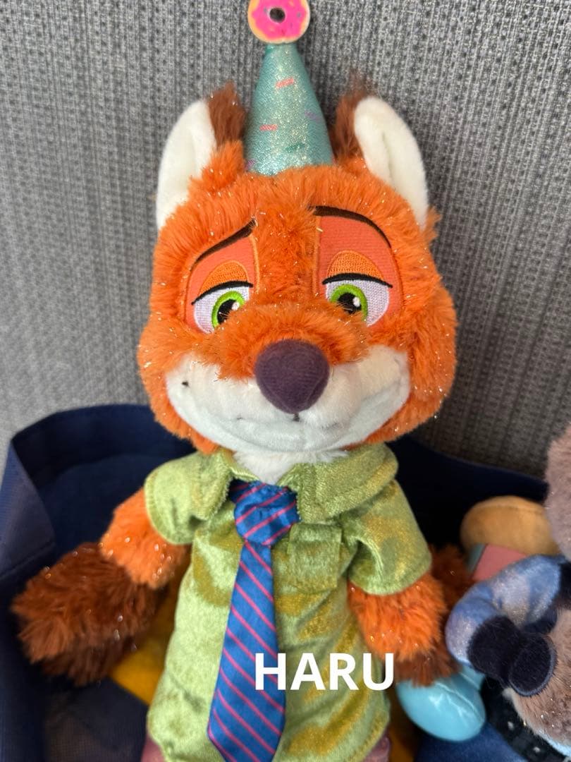 ディズニーストア　ズートピア　ニック　ぬいぐるみ　キーホルダー　10周年