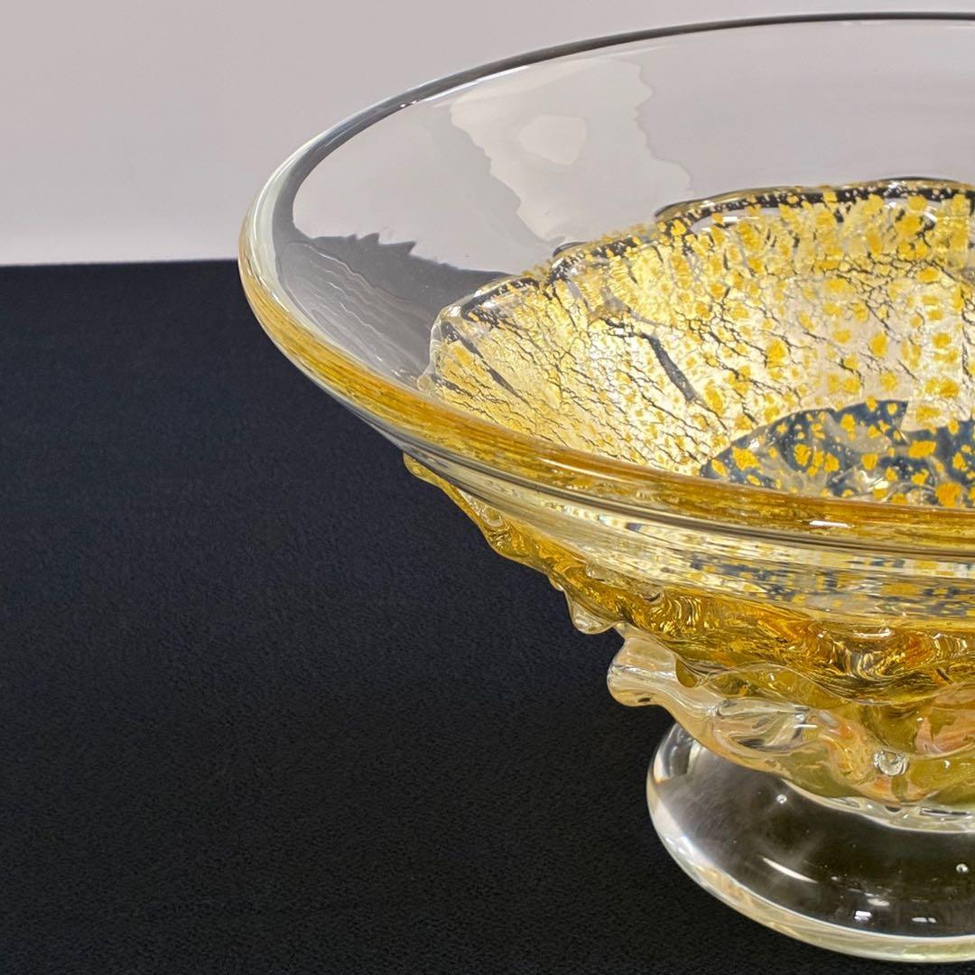 【宙吹きガラス/壱谷 旭・作】大鉢《光華》共箱付き