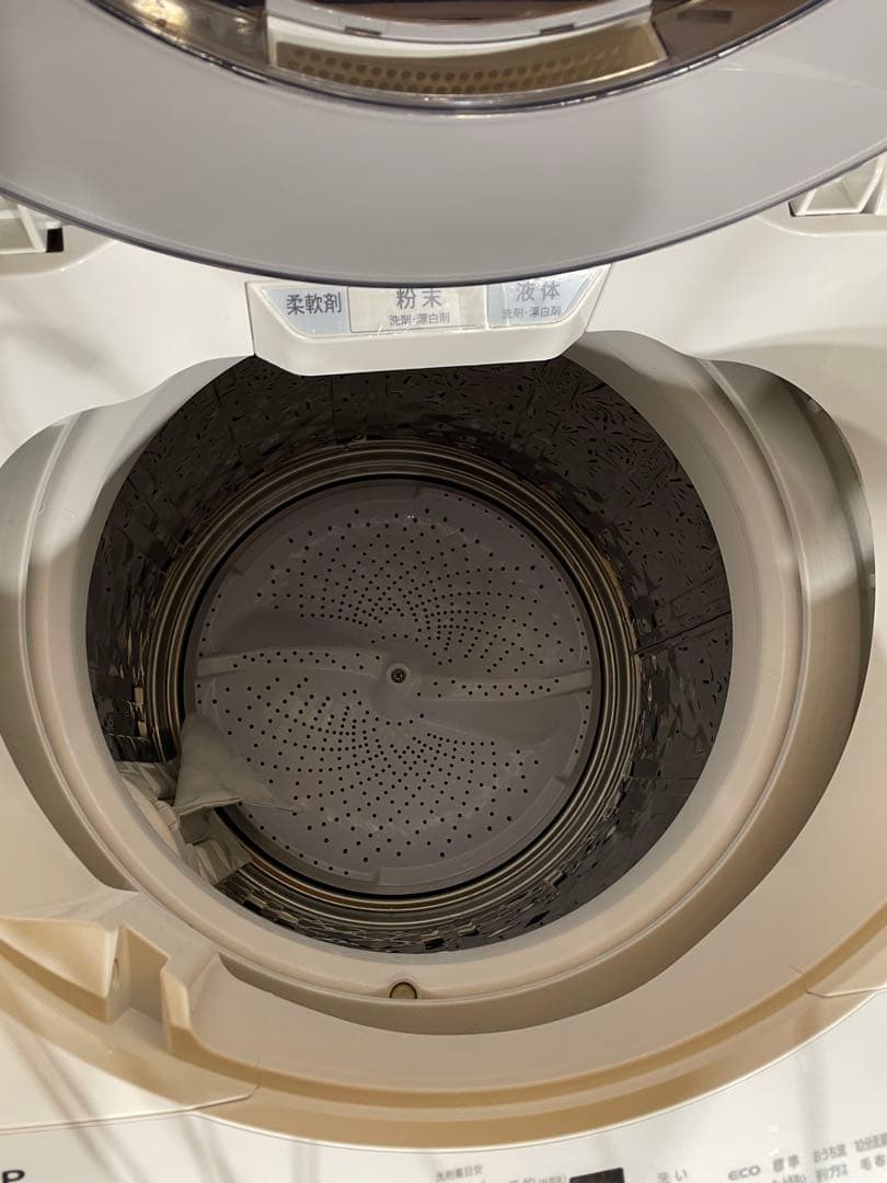 縦型洗濯機　シャープ　8.0kg　ES-GV8F　2021年製　　87512
