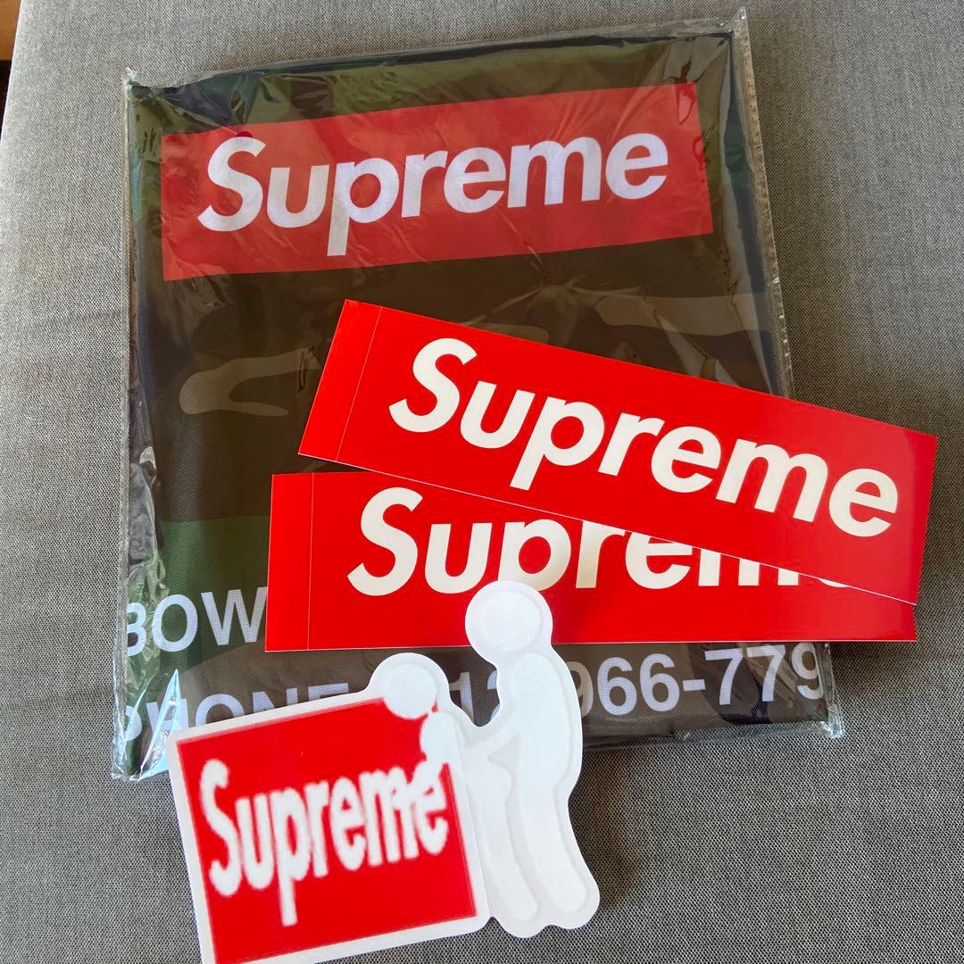 シュプリームsupremeステッカー 3枚 ランドリーバック ノベルティ