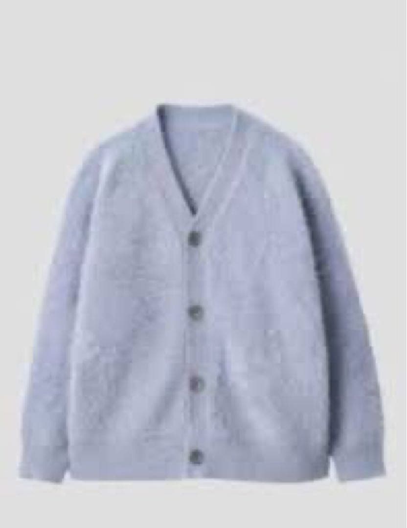 abyts 2022AW秋冬 シャギーカーディガン ブルー 佐藤健 Amazon.co.jp: 佐藤健 ABYTS カーディガン 男女兼用 サイズ2(Mサイズ