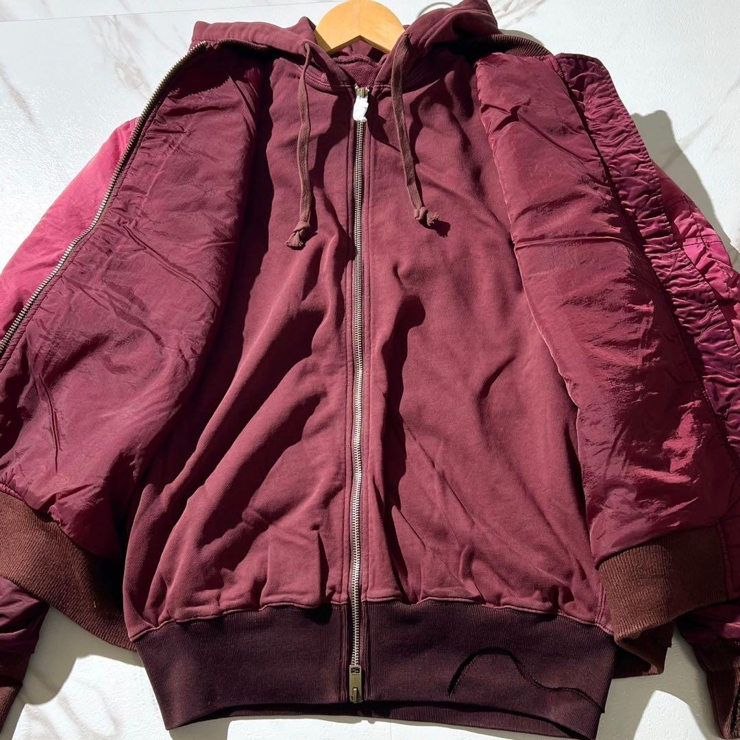 未使用 定価8万 ディーゼル レイヤード パーカー ma1 グラデーション