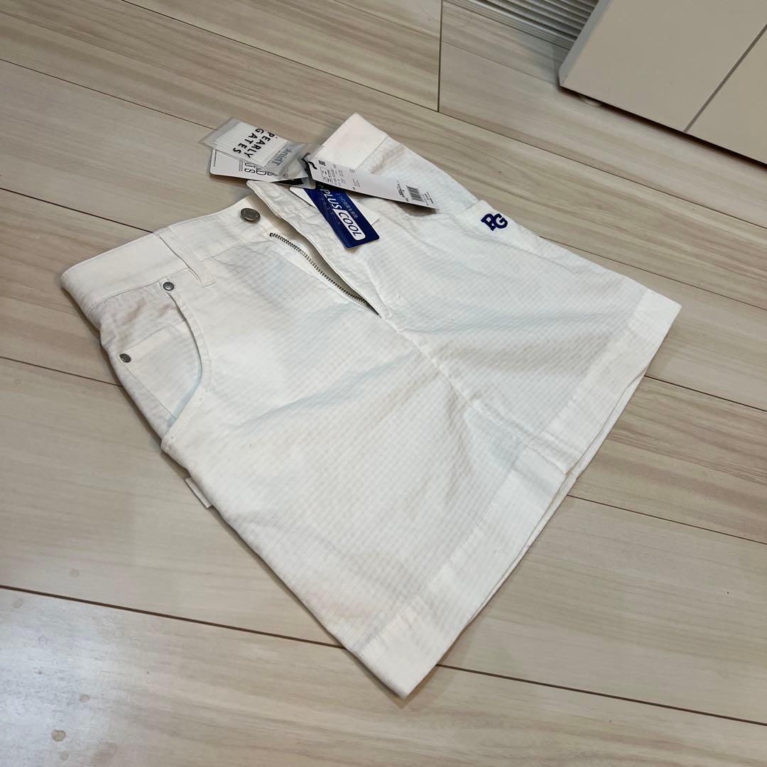 新品新作、半額、春に向け　パーリーゲイツ　スーパーストレッチ　スカート　サイズ0 パーリーゲイツ ミルキーストロベリー ゴルフ ストレッチ スカート