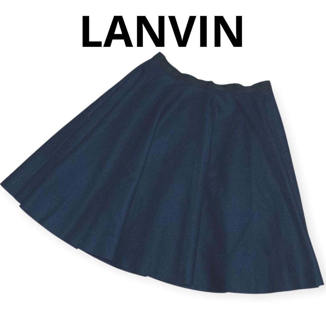新品未使用】ランパン LANVIN ネイビー ミニスカート - メルカリ