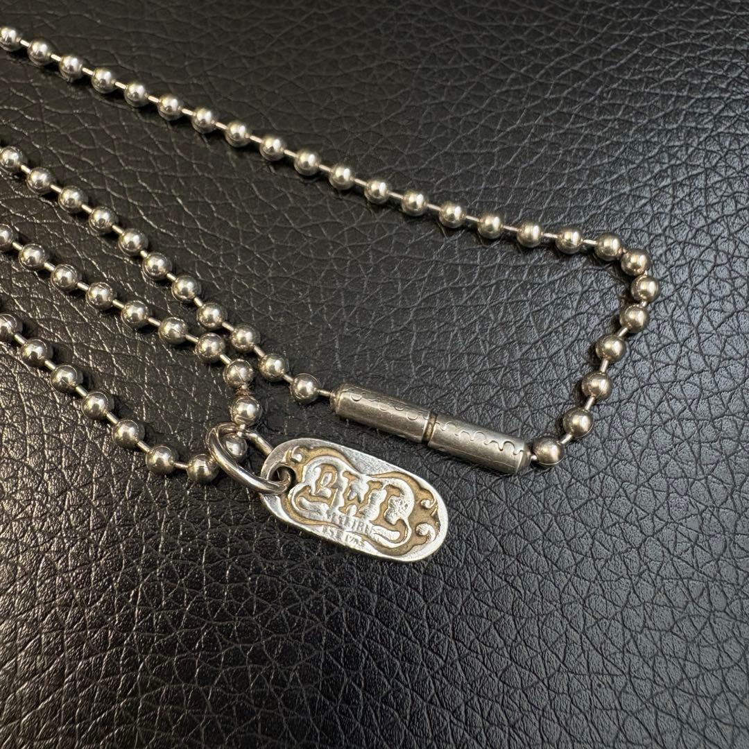 Bill Wall Leather ボールチェーン ロゴプレート 48.5cm