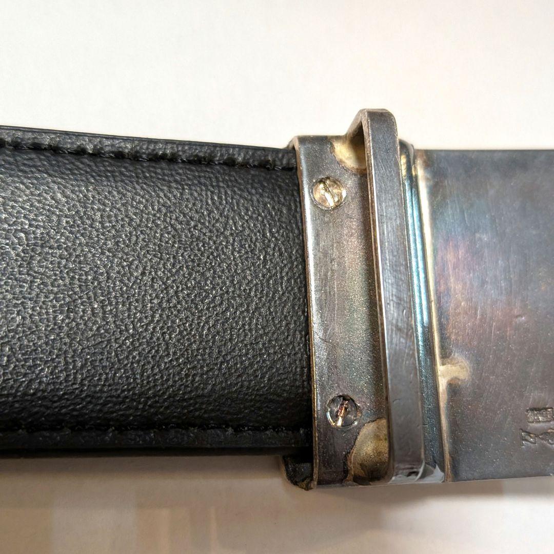 ☆純銀☆49.8g レア レザーベルト 馬 バックル　アンティーク