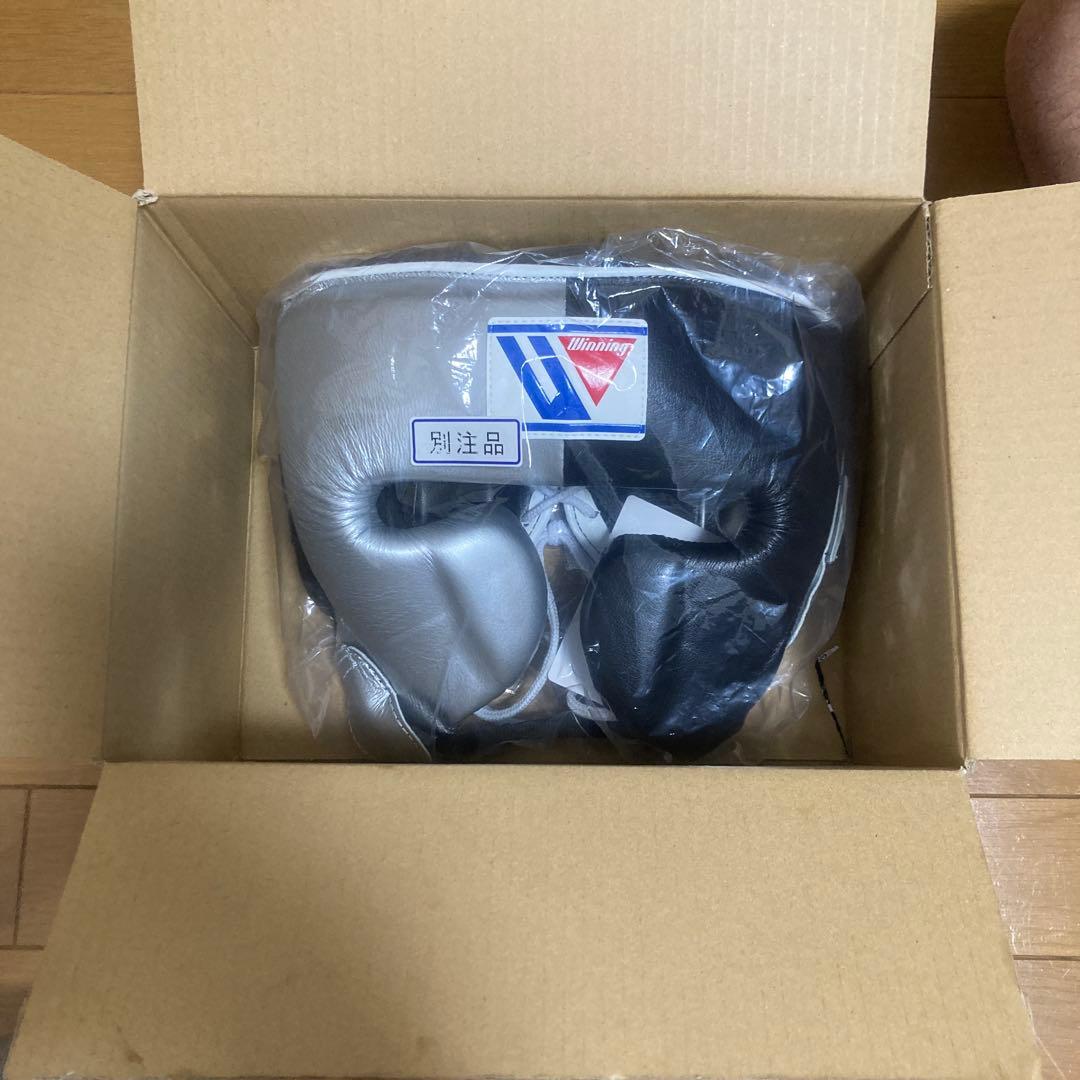 Winning ヘッドギア シルバー/ブラック - メルカリ
