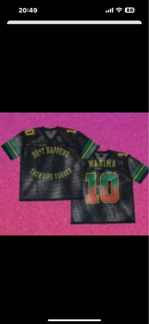 WANIMA フットボールシャツ ブラック L/XL ワンチャンフェス