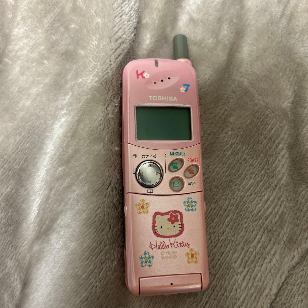 キティちゃん PHS ピンク - メルカリ