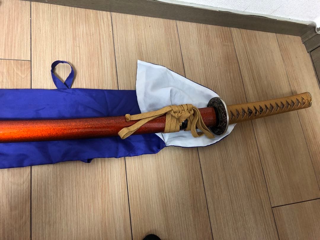 本格居合刀 左文字 左安吉写拵え雲龍楕円鍔刀袋付 - メルカリ